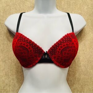 Lightly Padded Underwire Push Up Bra, 34C